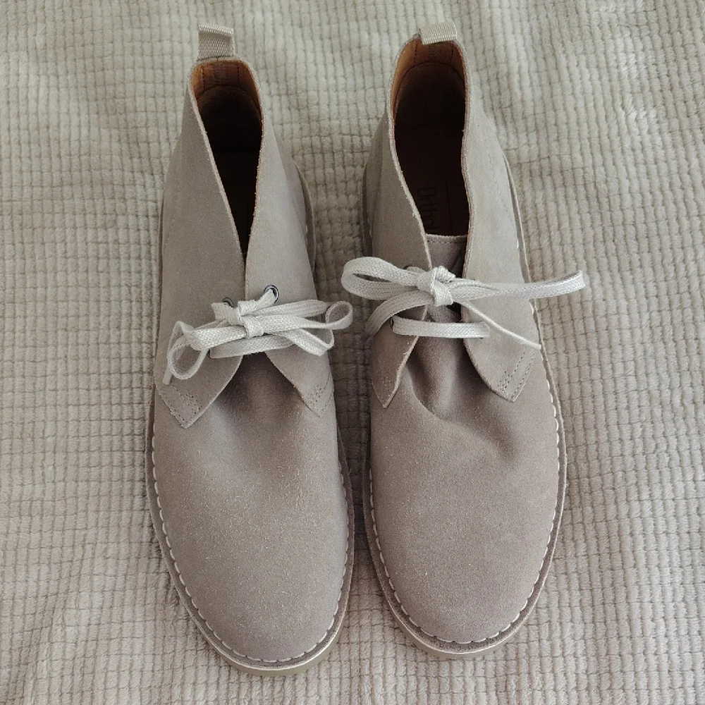 Alpine Design Ortholite Taupe Suede Ankle Chukka Loafer Boots Size 9.5 - Picture 3 of 11